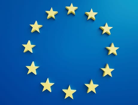 EU stars on a blue background