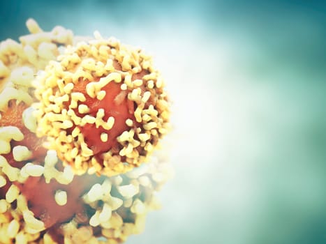 Cancer cell in close up