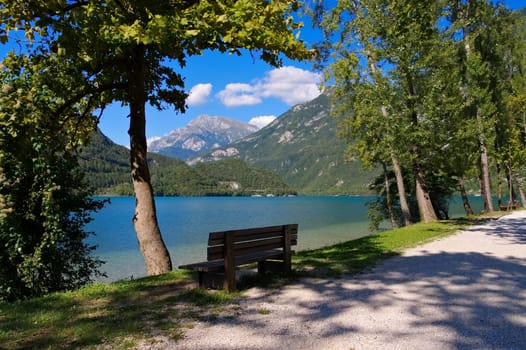 Lake Cavazzo in the Italian Alps - Lago di Cavazzo in italian Alps