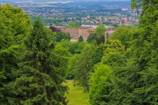 Kassel Schloss Wilhelmshoehe in the Bergpark - Kassel palace Wilhelmshoehe in mountain park