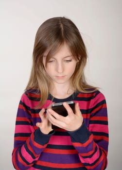 Girl with smartphone