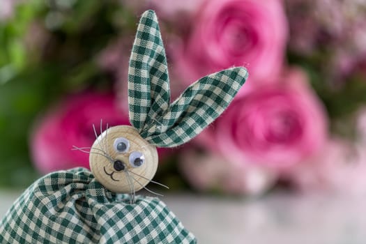 A cheeky Easter bunny is looking forward to the holidays