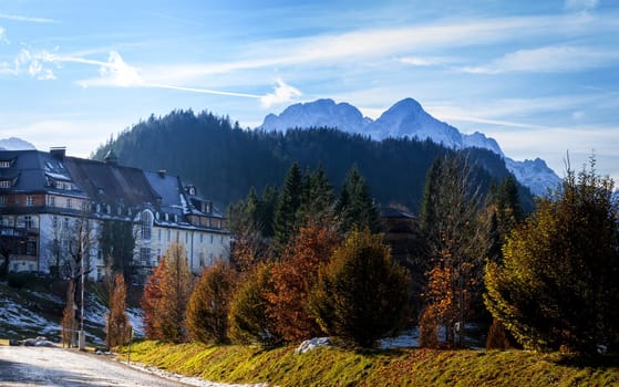 Late autumn under the Alpspitze,Elmau,Garmisch-Partenkirchen