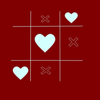 At tic tac toe of love you can only win!