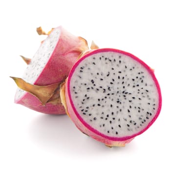 Pitaya or Dragon Fruit isolated on white background.