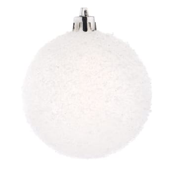 White Christmas bauble on white background