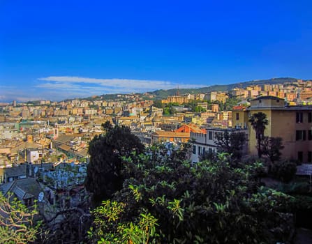 View of Genoa in Italy