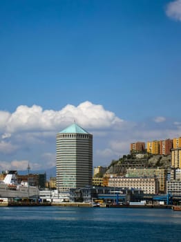 Harbor in Genoa, Italy