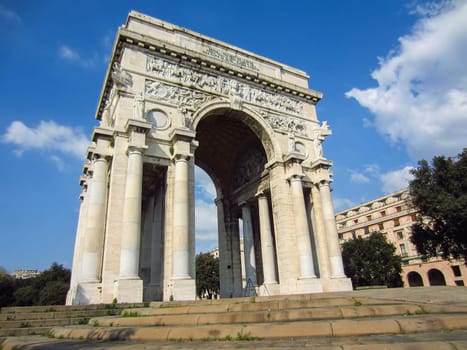 Arch to the Fallen in Genoa, Italy