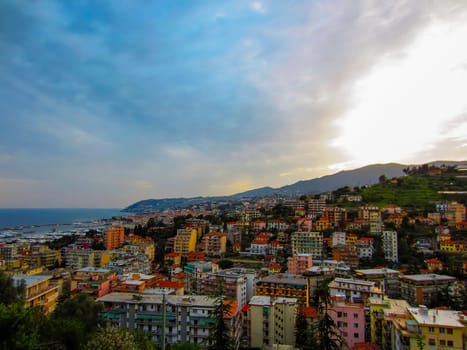 View of San Remo in Italy