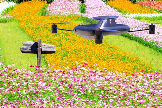 The most advanced four-axis manned vehicles powered by elec