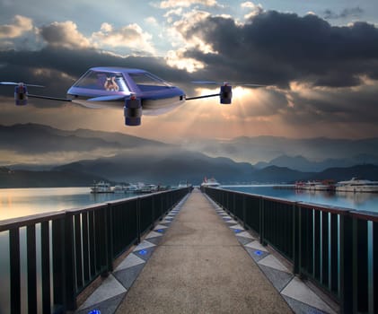 The most advanced four-axis manned vehicles powered by elec