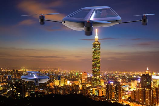 The most advanced four-axis manned vehicles powered by elec