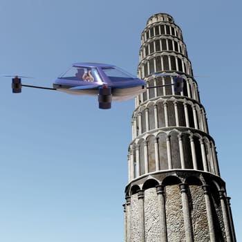 The most advanced four-axis manned vehicles powered by elec