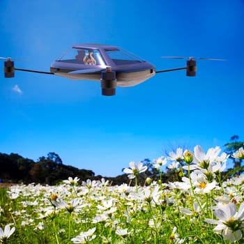 The most advanced four-axis manned vehicles powered by elec