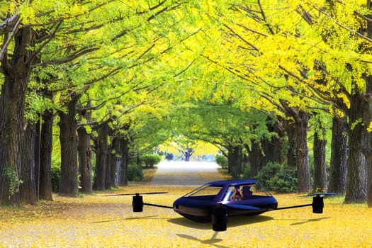The most advanced four-axis manned vehicles powered by elec