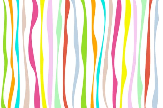 Colorful map with uneven color stripes