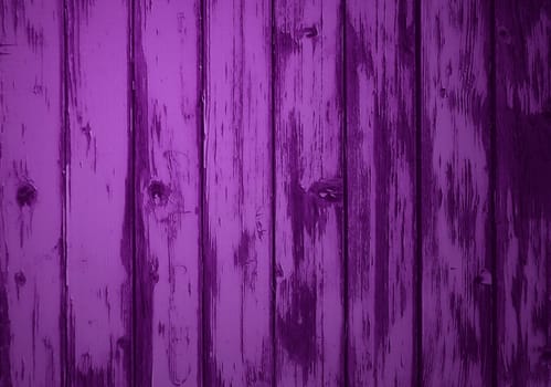 Weathered purple board wall as background