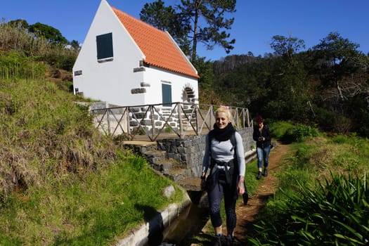 Hike on the Levada de Calheta from Prazeres to Raposeira,Madeira,Portugal
