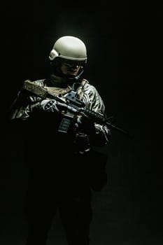 Green Berets US Army Special Forces Group soldier studio shot