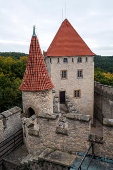 Medieval Kokorin castle in the Czech Republic.