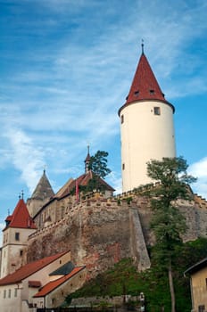 Medieval Krivoklat castle in Central Bohemia, Czech Republic.