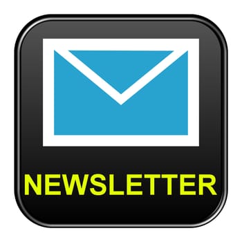 Black button: Newsletter blue yellow