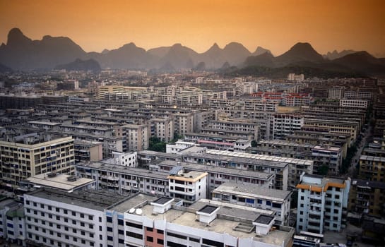 the city of Guilin in the Province of Guangxi in china in east asia.