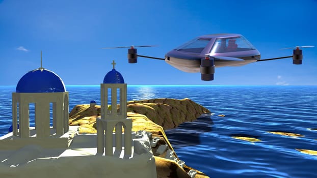 The most advanced four-axis manned vehicles powered by elec