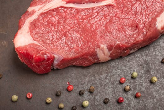 Beef dry aged steak from rib eye