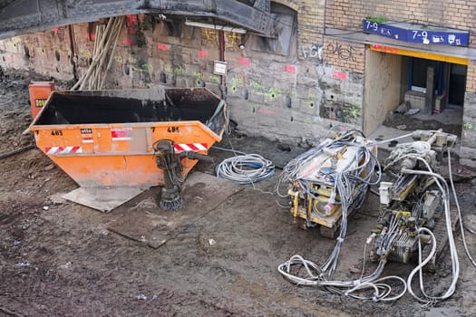 Preparations for the construction of the City Tunnel at Magdeburg Central Station