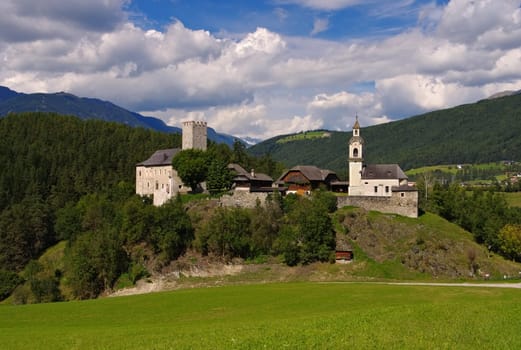 Bruneck in South Tyrol,Lamprechtsburg Castle - Bruneck in alto Adige,the castle Lamprechtsburg