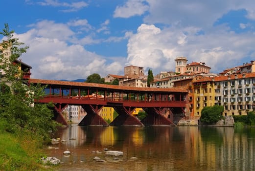 Bassano del Grappa Ponte Vecchio in northern Italy