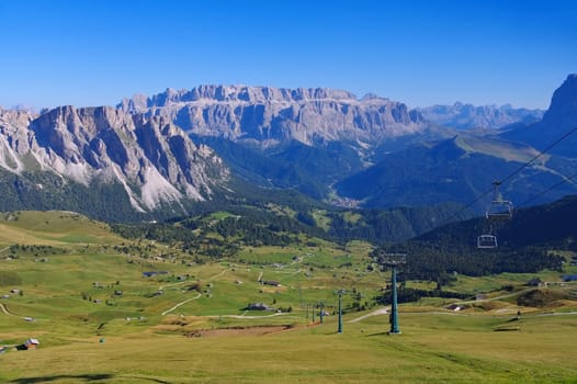 Sella Group in the Italian Dolomites - Sella group mountains in italian Dolomites