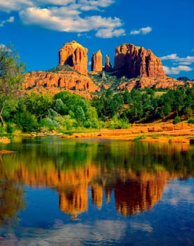 Red Rock Crossing on Oak Creek in Arizona