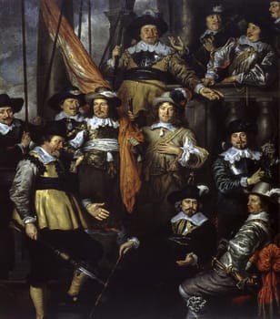 Govert Flinck....Militia Company of District XVIII under the Command of Captain Albert Bas" (1645) (Rijksmuseum, Amsterdam)"