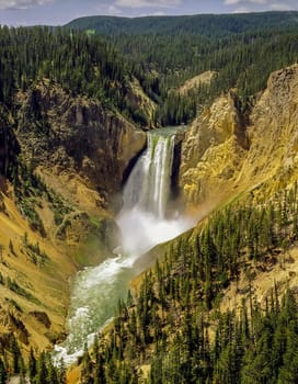 Lower Falls in Yellowstone National Park, Wyoming