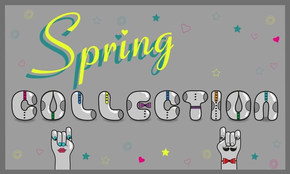 Inscription Spring Collection with hipster style