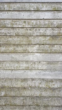 Aged wooden plank background made up of beautiful old horizontally placed white wood planks