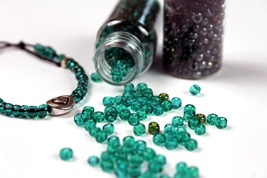 Glass beads turquoise