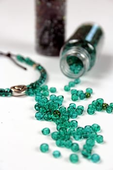 Glass beads turquoise