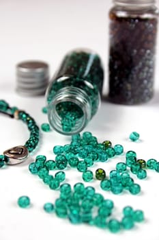 Glass beads turquoise