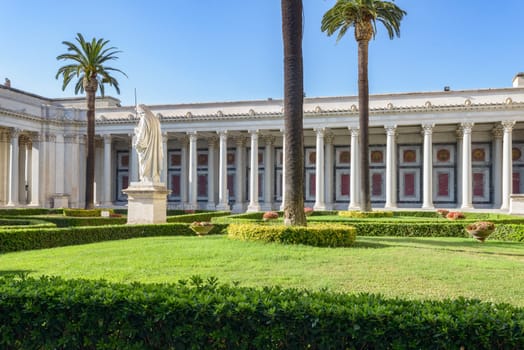 beautiful cloister in Saint Paolo (paul) in Italy, Rome