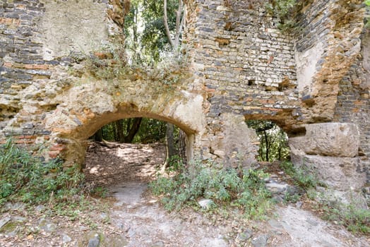 in the ancient park of Galeria a village near Rome, Italy