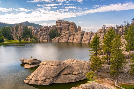 View of Sylvan Lake in Custer State Park