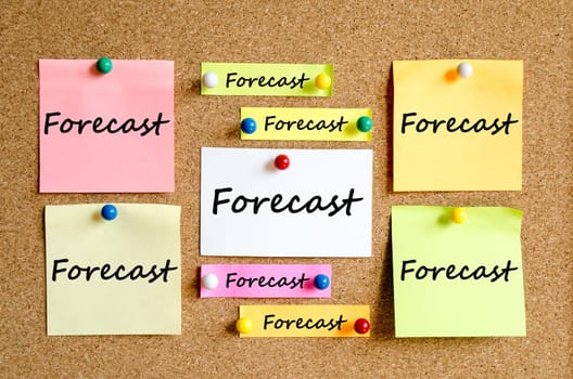 Sticky Note On Cork Board Background And conceptual text
