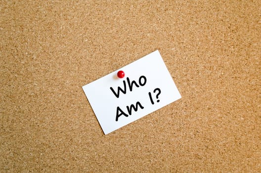 Sticky Note On Cork Board Background And conceptual text