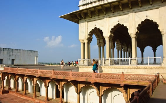 Shah Jahani Mahal in Agra fort, India
