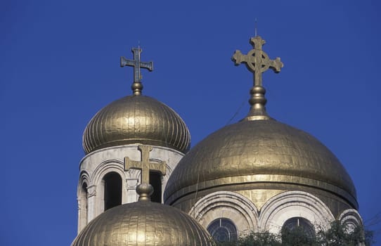 the Cathedral in the city centre of Varna on the Blacksea in Bulgaria in east Europe.
