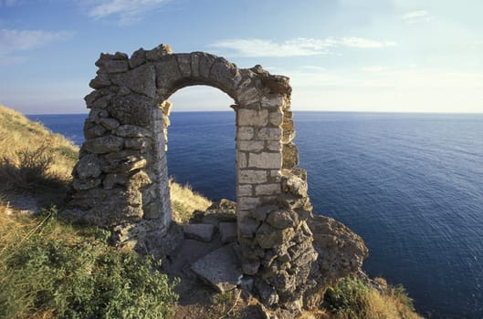 the Kap Kaliakra on the blacksea coast near the town of Balcik in Bulgaria in east Europe.